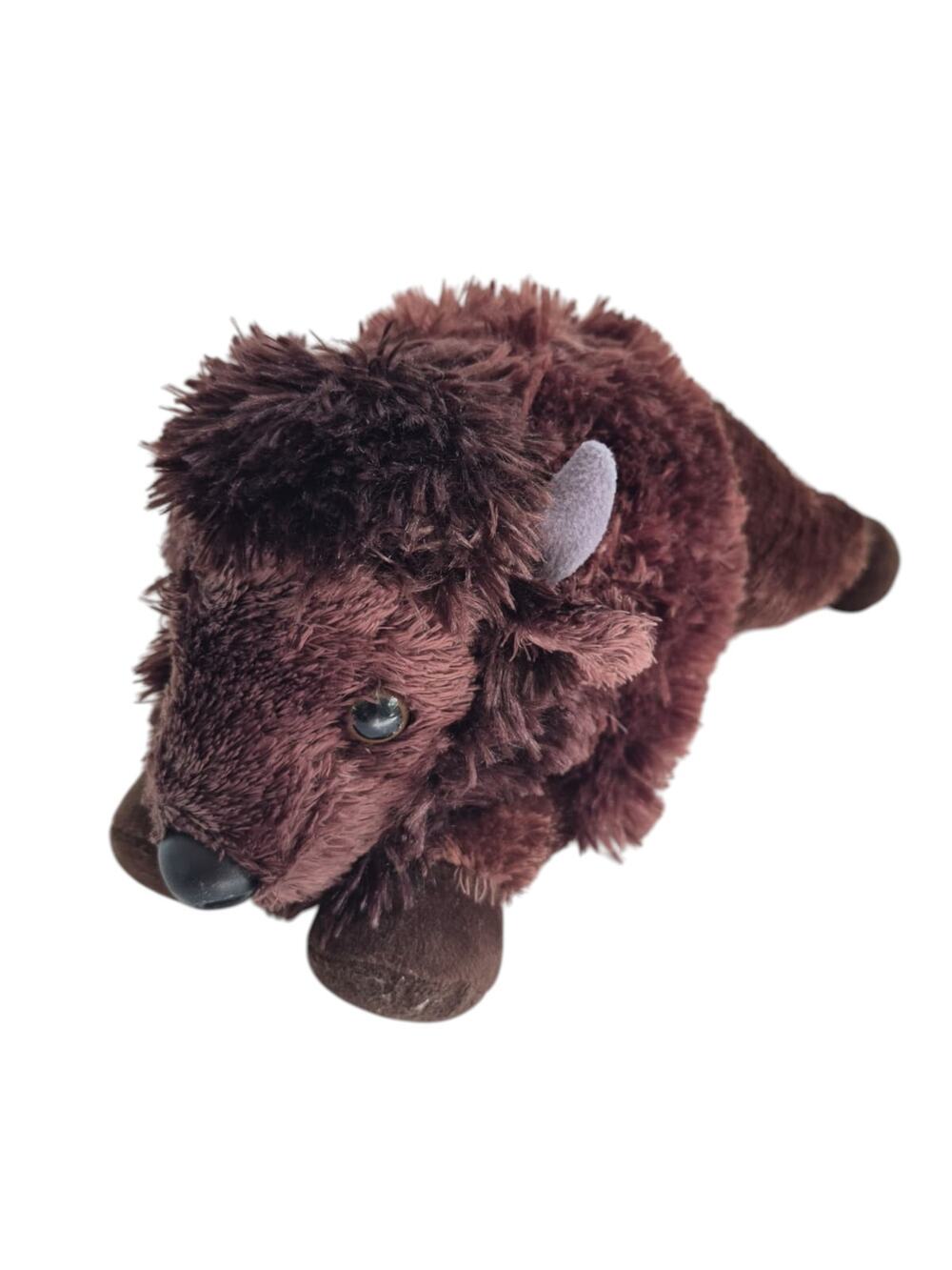 Aurora Stuffed Buffalo Flopsie Toy Medium 12 in Realistic Plush Stuffy